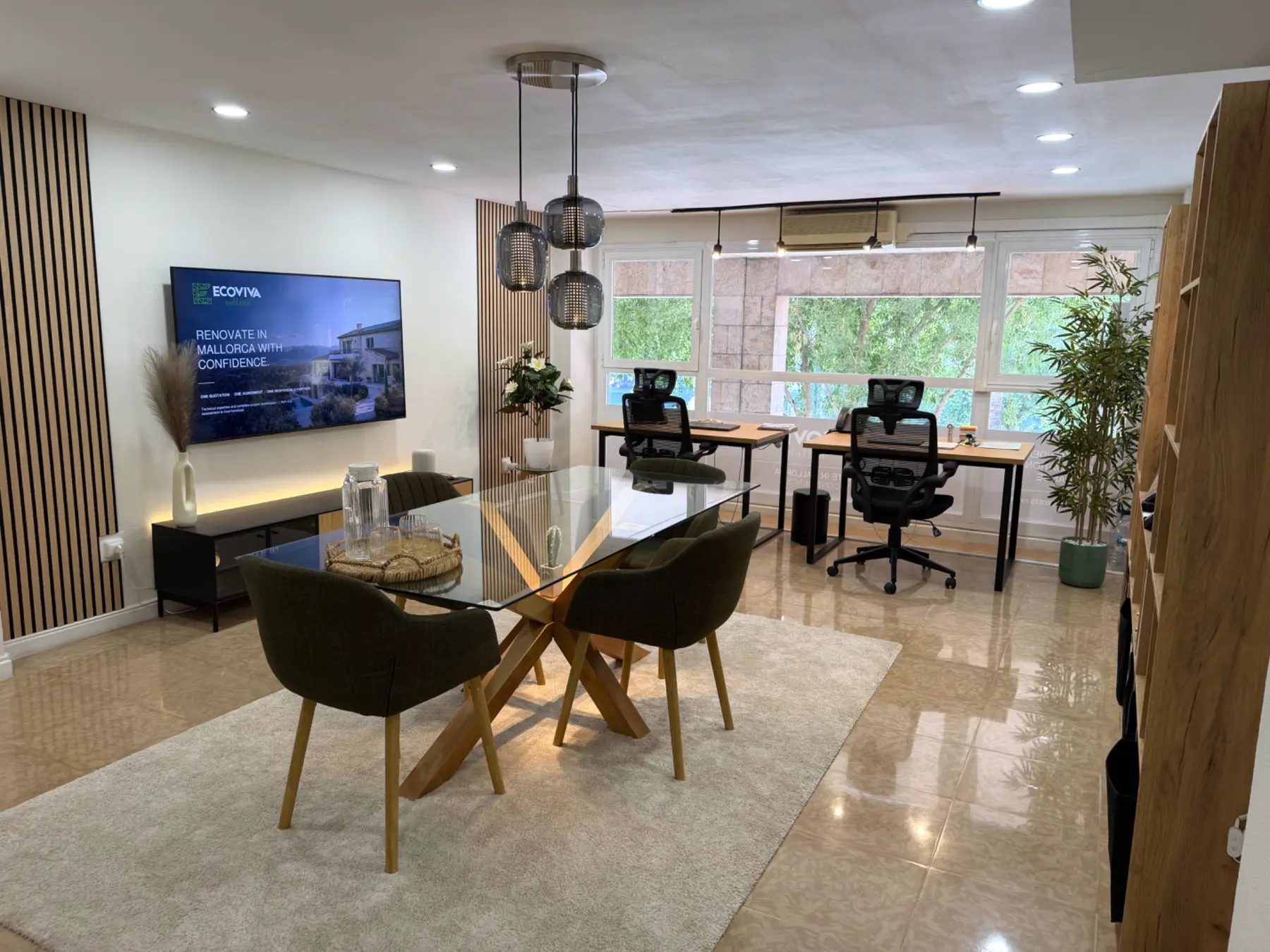 EcoViva main office and consultation space in Palma